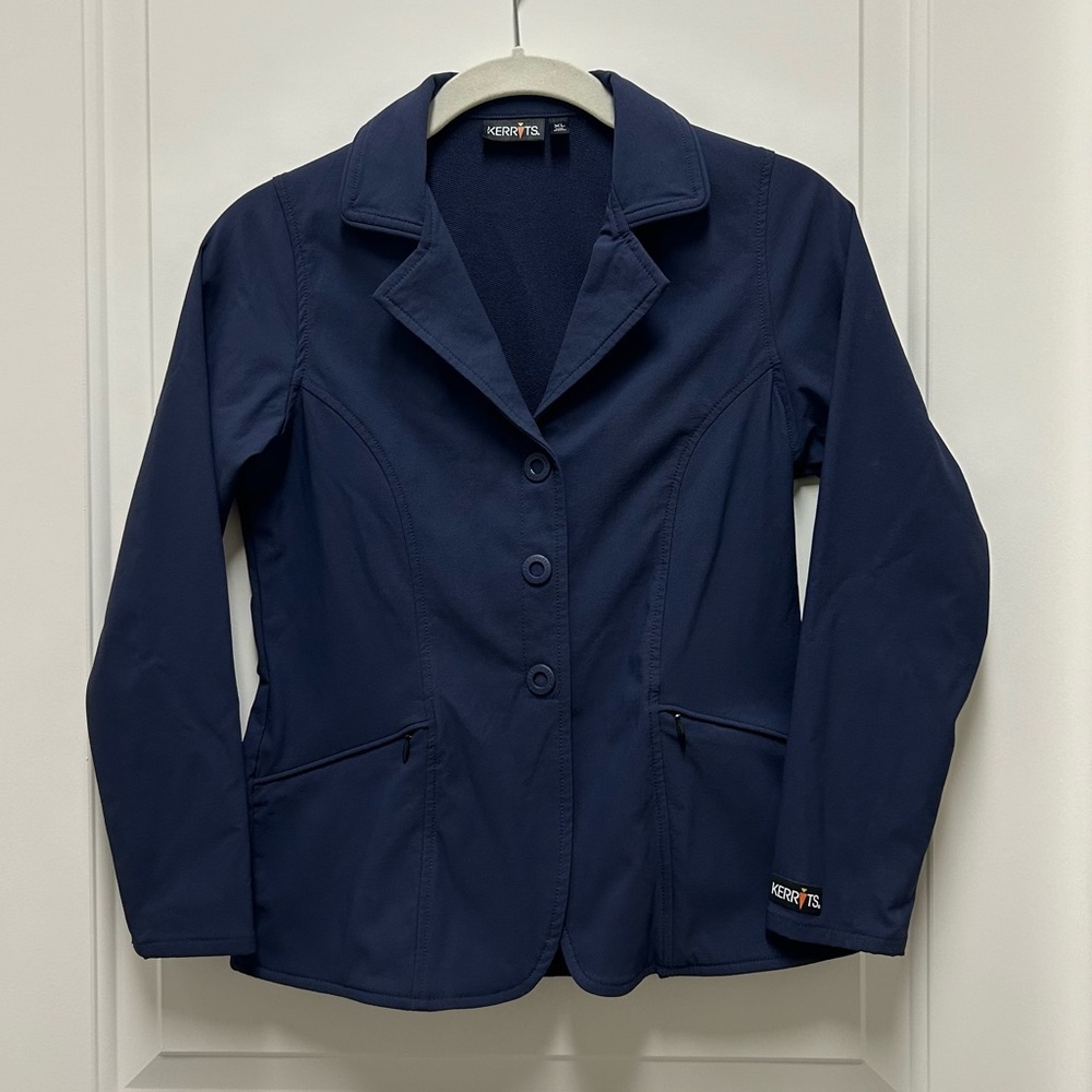 Navy Kerrits kids equestrian show coat